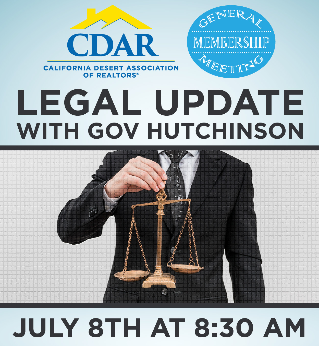 CDAR GMM Legal Update With Gov Hutchinson California Desert 
